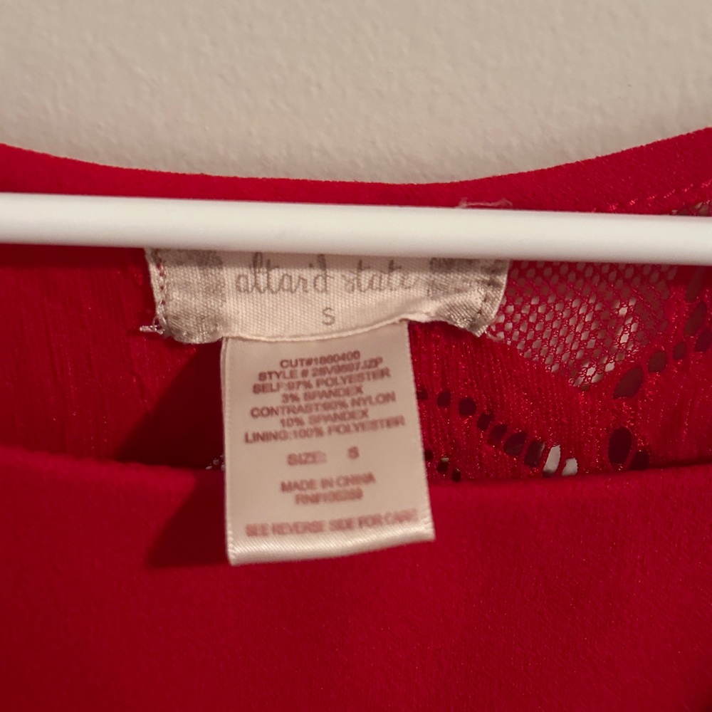 Red Altar’d State Dress